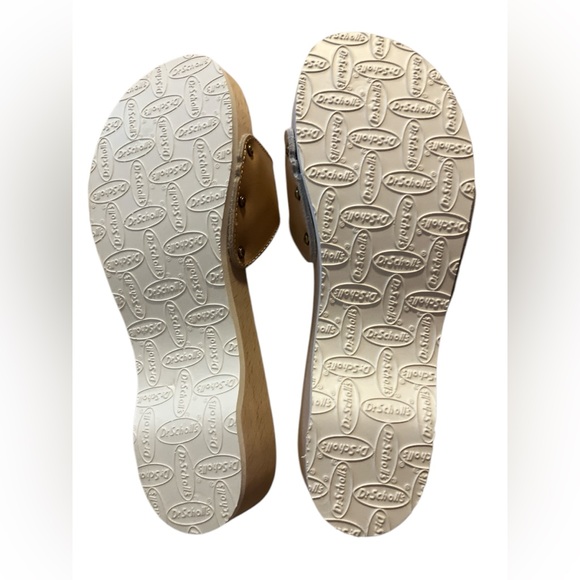 Dr. Scholl’s Classic Wooden Sandals Size 9 New without Box 1970’s Nuetral - Picture 6 of 6